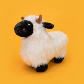 Zippy Paws Wooliez Plush Squeaker Dog Toy - Lettie the Lamb  image 3