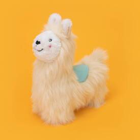 Zippy Paws Wooliez Plush Squeaker Dog Toy - Larry the Llama  image 3