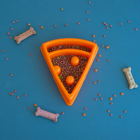 Zippy Paws Happy Bowl Interactive Slow Food Dog Bowl - Pizza image 3