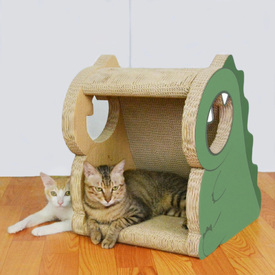 Zodiac Cardboard Cat Scratcher & Lounger - Dinosaur image 3