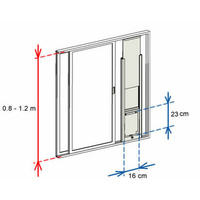 Patiolink Cat Window Insert for Sliding Windows in White 80cm-160cm image 3