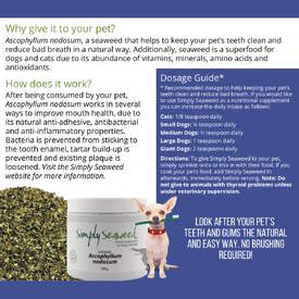 Simply Seaweed Natural Dental Health Care for Cats & Dogs - 1.5kg image 3