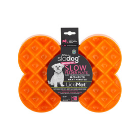 Lickimat SloDog No Gulp Bone-Shaped Slow Food Bowl for Dogs - For Small Dogs image 3