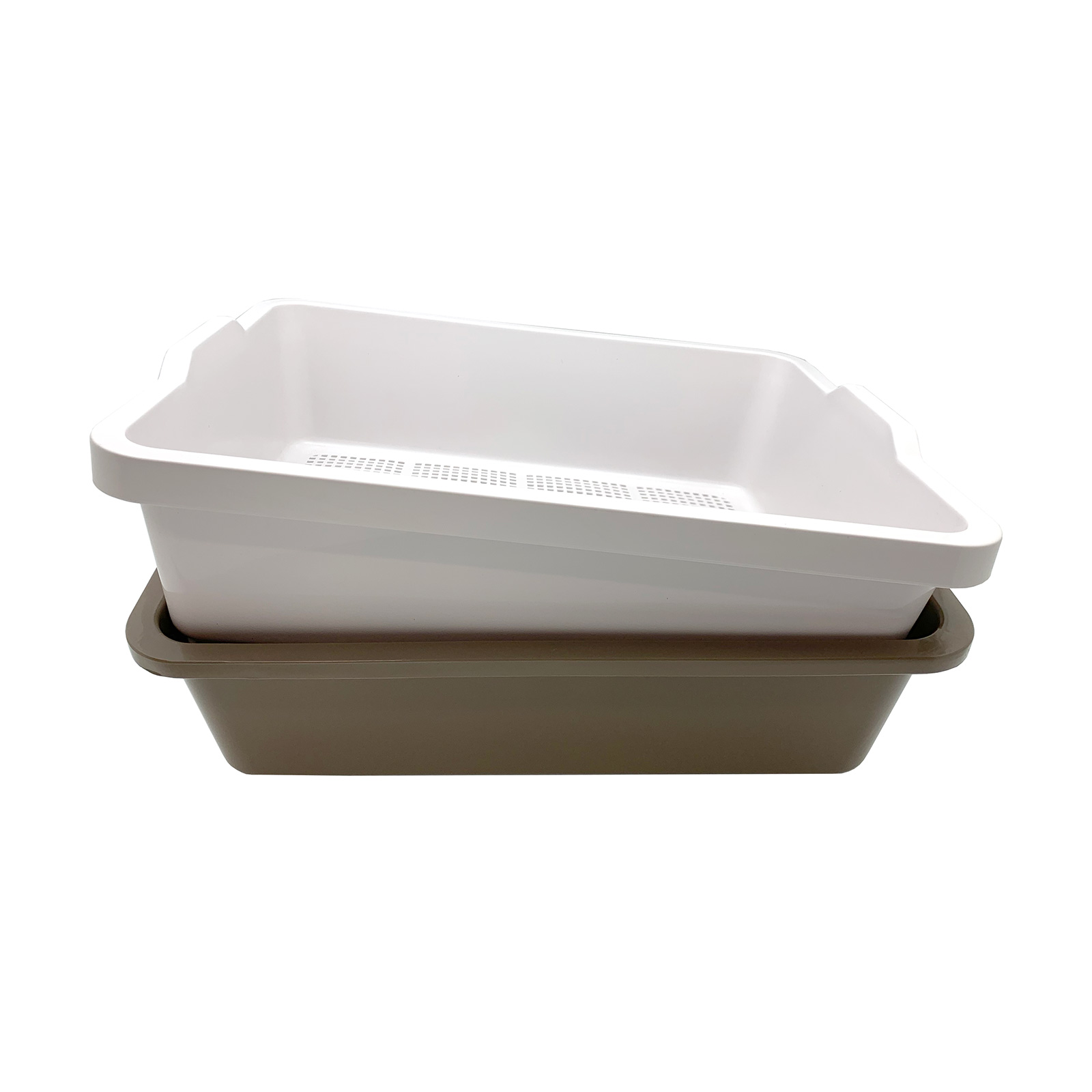 Oz Pet Sifter Set with Bonus Litter & Scoop for Cat Beige & Brown