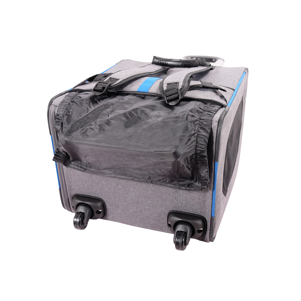 Ibiyaya New Liso Backpack Parallel Transport Pet Trolley - Slate/Sapphire image 4