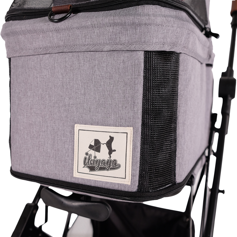 Ibiyaya Travois Tri-fold Pet Travel Stroller System - Nimbus Gray image 4