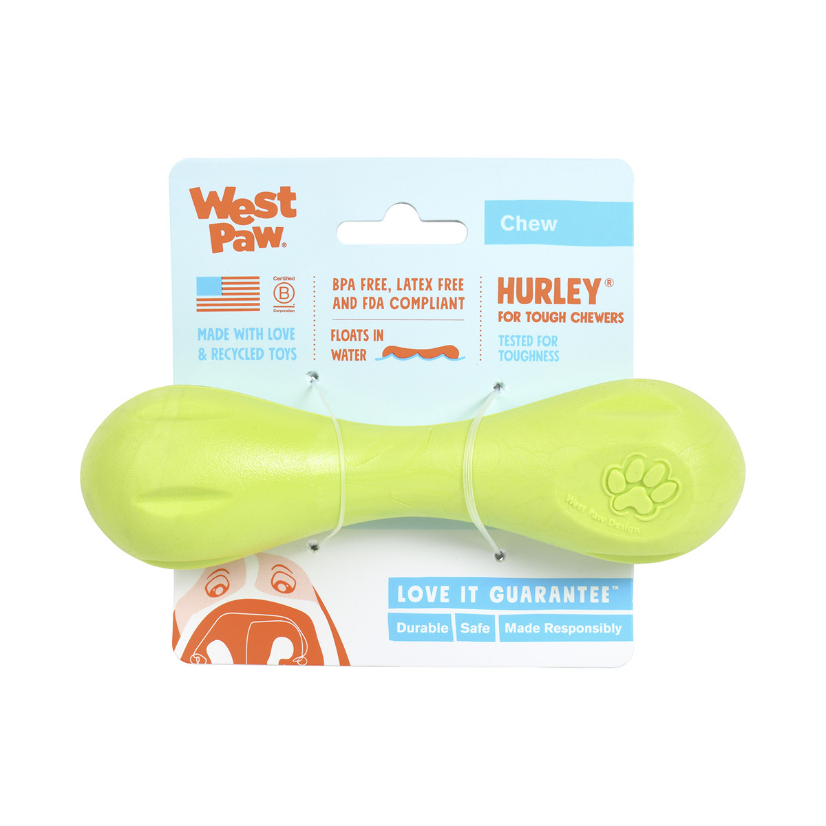 West Paw Hurley Fetch Toy for Tough Dogs image 4