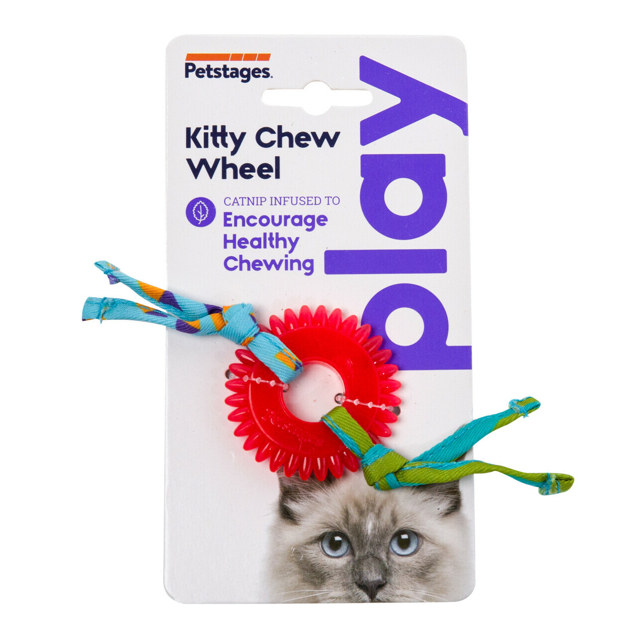 Petstages Dental Kitty Chew Wheel Catnip Cat Toy