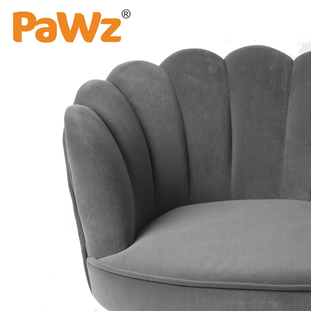 PaWz Luxury Pet Sofa Chaise Lounge Sofa Bed Cat Dog Beds Couch Sleeper Soft Grey image 4