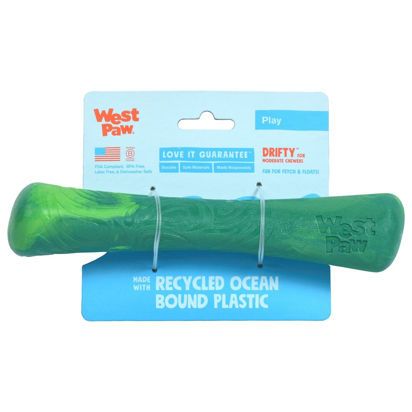 West Paw Seaflex Recycled Plastic Fetch Dog Toy - Drifty image 4