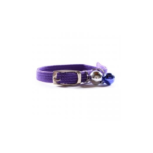 High Street Elastic Cat Collar with Double Bells - All Colours Available! image 4