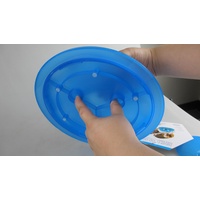 Smartcat Tiger Diner Interactive Slow Feeder Cat Bowl - Transparent Blue Plastic image 4