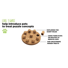 Nina Ottosson Smart Interactive Dog Toy in Wooden Composite image 4