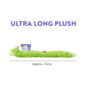 Charming Pet Longidudes Extra Long 75cm Plush Squeaker Dog Toy - Dino image 4