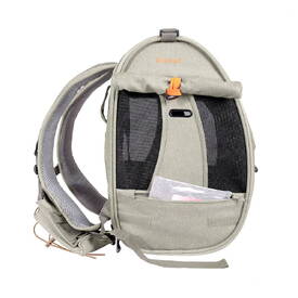 Ibiyaya Adventure Cat & Small Dog Carrier Backpack - Grey-Green image 4