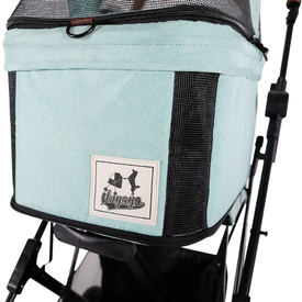 Ibiyaya Travois Tri-fold Pet Travel Stroller System - Spearmint image 4