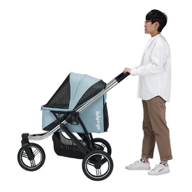 Ibiyaya The Beast Pet Jogger Stroller for dogs up to 25kg - Flash Grey image 4