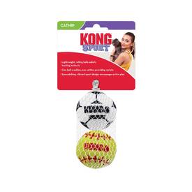 3 x KONG Sport Fetch Balls for Cats Bulk Assorted Colours Bulk image 4