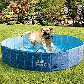 Chill-Out Pool for Dogs - Folds Down - No Inflation Required! image 4