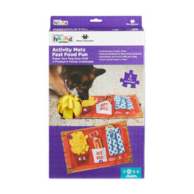 Nina Ottosson Interactive Snuffle Activity Puzzle Mat for Dogs - Fast Food image 4