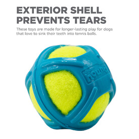 Outward Hound Tennis Max Fetch Dog Ball with Rubber Shell image 4
