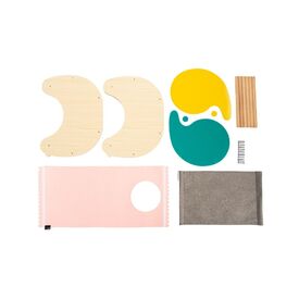 Pidan Elephant Hide Out Pet Bed & Rocker in Beech, Acrylic & Felt image 4