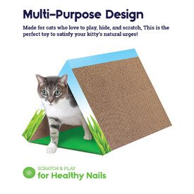 Petstages Fold Away Cardboard Cat Scratcher & Tunnel image 4