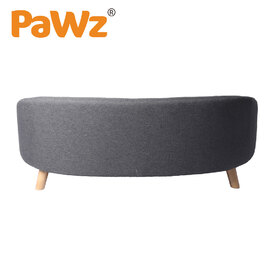 PaWz Luxury Pet Sofa Chaise Lounge Sofa Bed Cat Dog Beds Couch Sleeper Soft Grey image 4