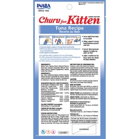 Inaba Kitten Churu Meal Topper Treat - Creamy Tuna Recipe 24 x 10g Tubes image 4