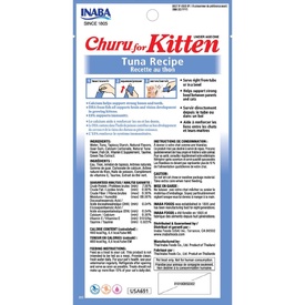 Inaba Kitten Churu Meal Topper Treat - Creamy Tuna Recipe 24 x 10g Tubes image 4