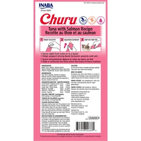Inaba Cat Churu Meal Topper Treat - Creamy Tuna & Salmon Recipe 24 x 14g Tubes image 4