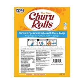 Inaba Dog Churu Rolls Snack Chicken & Cheese with Creamy Filling - 48 Rolls image 4