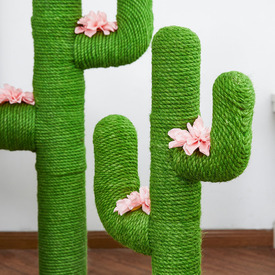 Vetreska Handmade Jute Cat Scratching Tree - Cactus image 4
