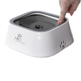 All Fur You Anti Splash Bowl Grey | No Mess Pet Water Bowl 1L image 4