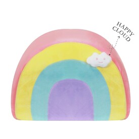 All Fur You Soft and Comfortable Rainbow Cat House Bed in Pink image 4