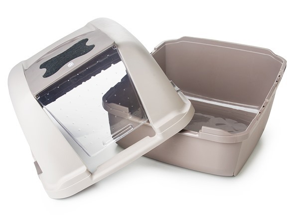 Catit "Clean" Covered & Lockable Cat Litter Tray Pan with Removable Cover image 5