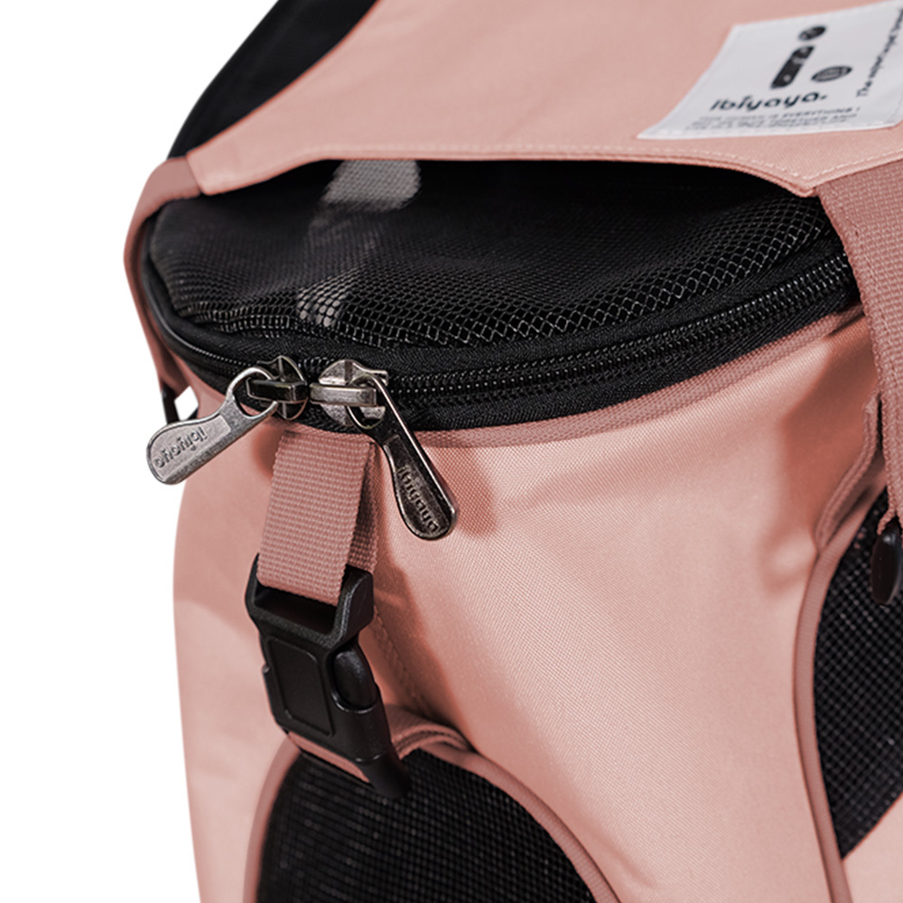 Ibiyaya Ultralight Pro Backpack Pet Carrier - Coral Pink image 5