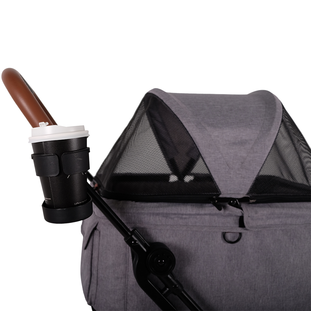 Ibiyaya Travois Tri-fold Pet Travel Stroller System - Nimbus Gray image 5