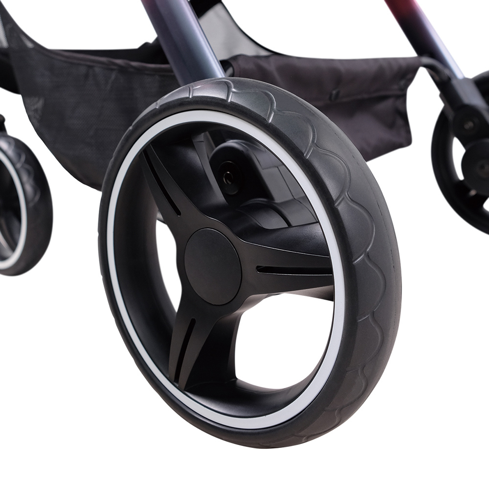Ibiyaya Retro Luxe Folding Pet Stroller for Pets up to 30kg - Prism Black image 5
