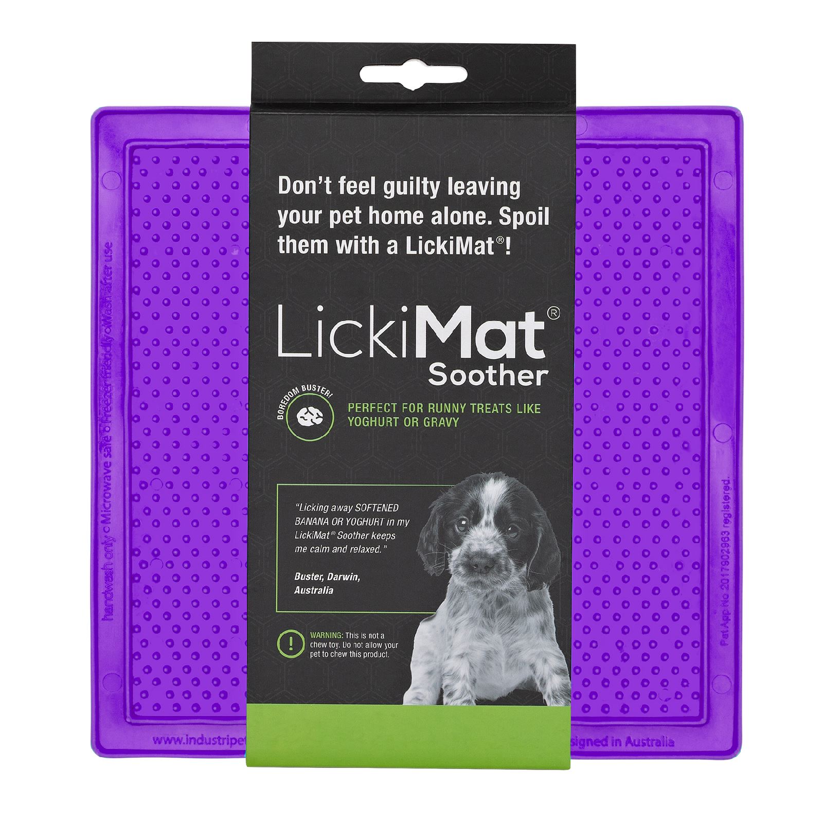 Lickimat Soother Original Slow Food Licking Mat for Cats & Dogs image 5
