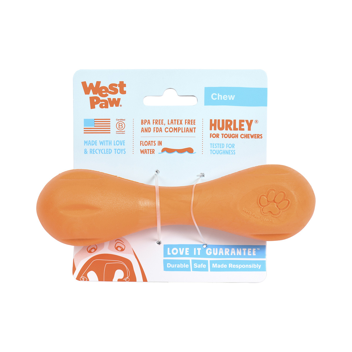 West Paw Hurley Fetch Toy for Tough Dogs image 5