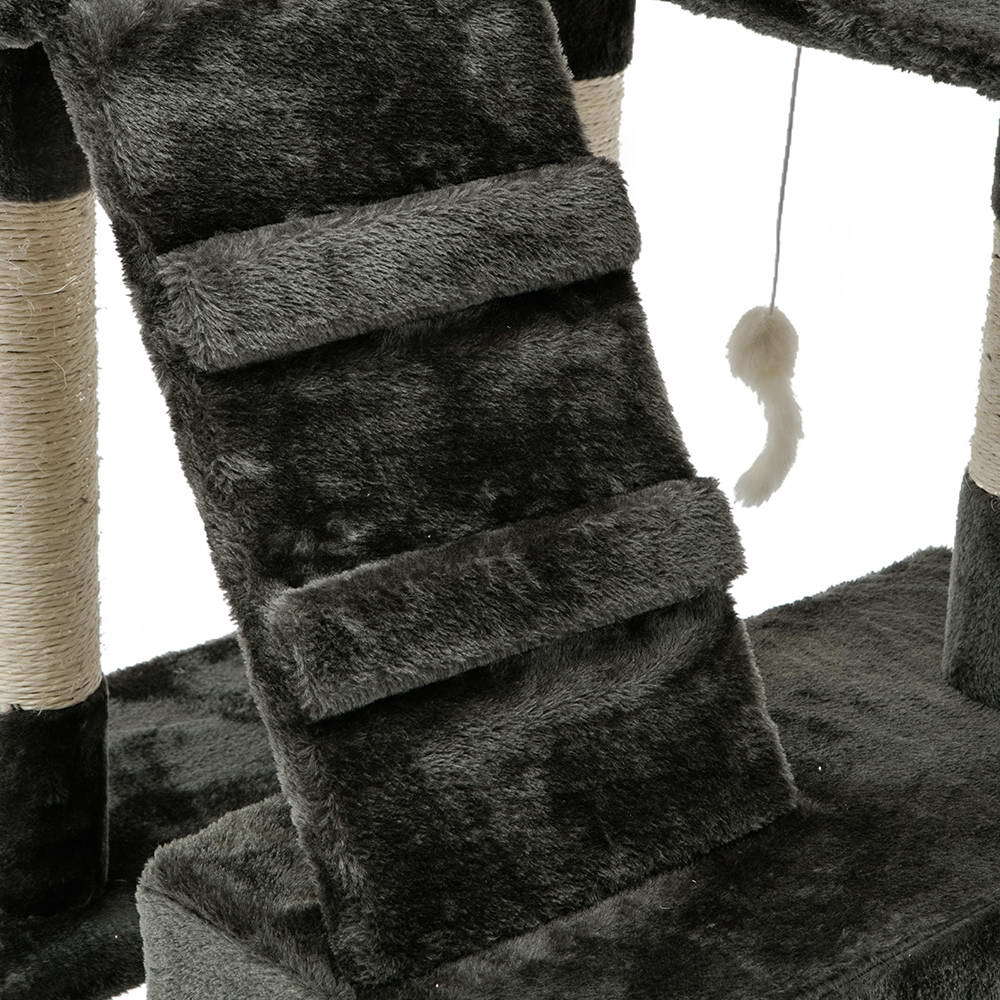Cat Tree 180cm Trees Scratching Post Scratcher Tower Condo House Furniture Wood image 5
