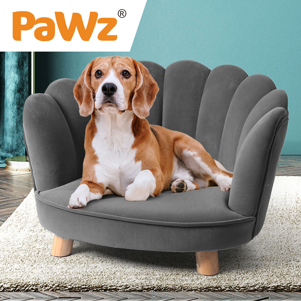 PaWz Luxury Pet Sofa Chaise Lounge Sofa Bed Cat Dog Beds Couch Sleeper Soft Grey image 5