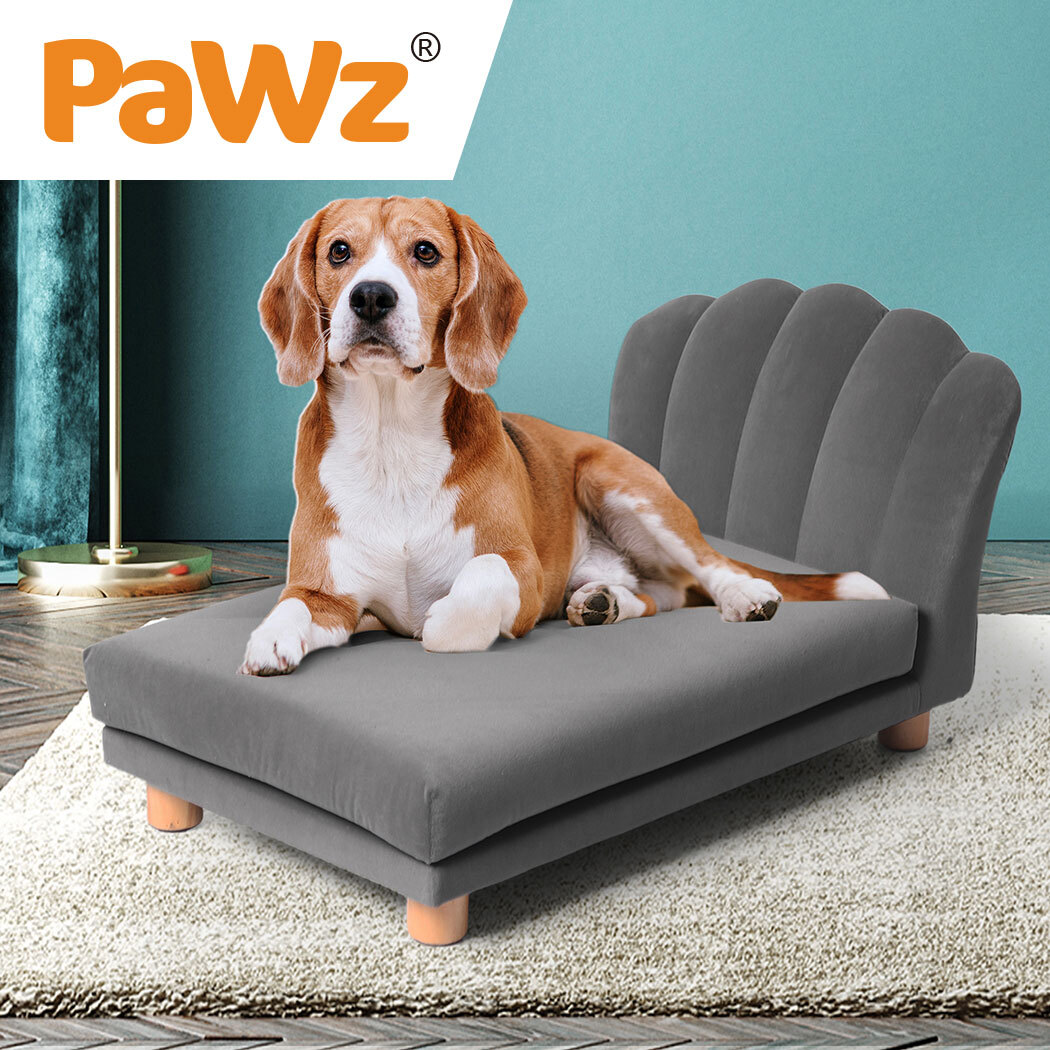 PaWz Luxury Pet Sofa Chaise Lounge Sofa Bed Cat Dog Beds Couch Sleeper Soft Grey image 5