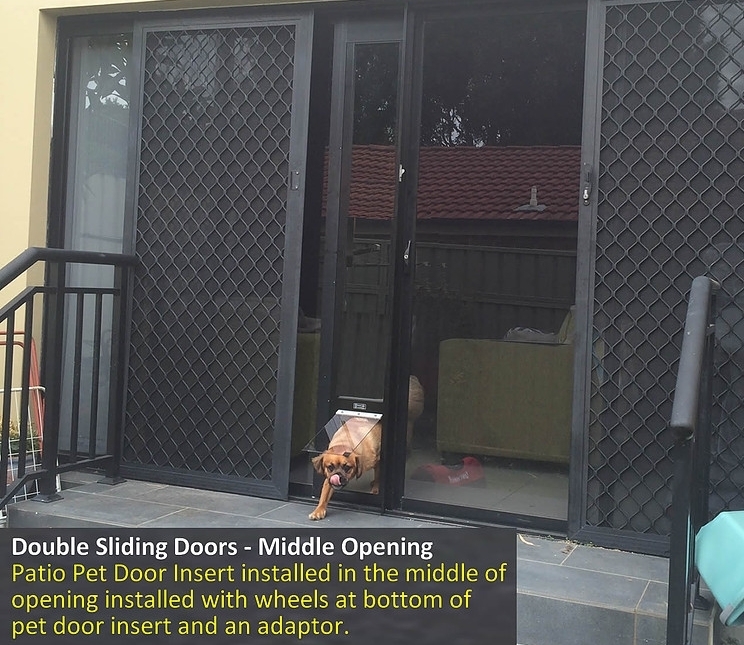 Patiolink Sliding Door Pet Panel Insert & Flap + Locking Bracket for Doors 2.1-3 meters image 5