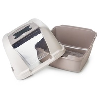 Catit "Clean" Covered & Lockable Cat Litter Tray Pan with Removable Cover image 5