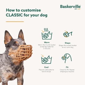 Baskerville Classic Basket Dog Muzzle | Secure, Comfortable & Breathable image 5
