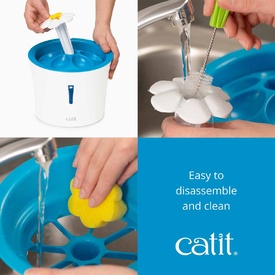 Catit 2.0 Blue LED Flower Water Fountain with Nightlight for Cats & Dogs - 3 litres image 5