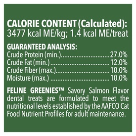 Greenies Feline Cat Dental Treats Savoury Salmon Flavour 10 x 60g Packs image 5