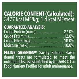 Greenies Feline Cat Dental Treats Savory Salmon Flavor 60g x 10 Packs image 5